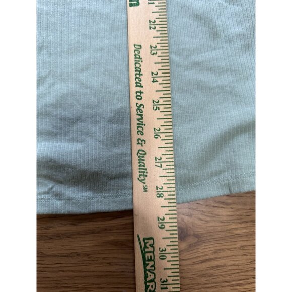 Torrid Super Soft Light Rib Knit Granite Green Tank Top Plus Sz 1X Lace Trim NWT - Picture 4 of 11